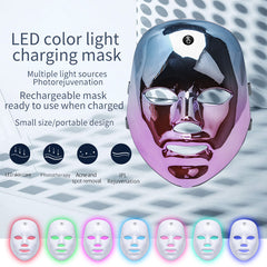 Masque LED 7 Couleurs – Soin Visage Anti-Âge, Acné, Éclat & Rajeunissement