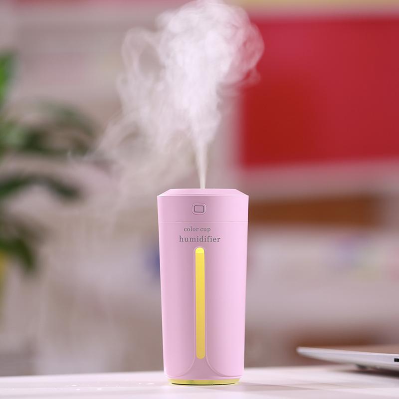 Mini Humidificateur d’Air LED – Brumisateur Ultrasonique USB 230 ml