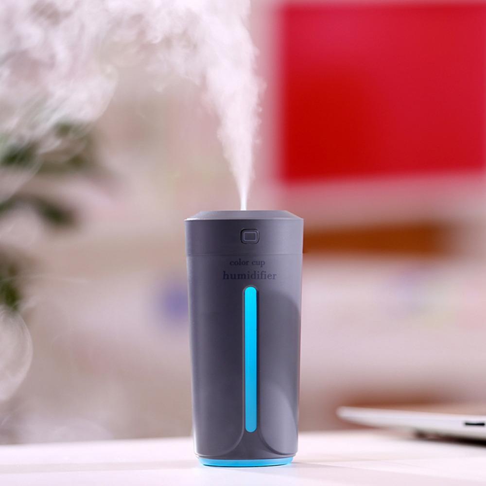 Mini Humidificateur d’Air LED – Brumisateur Ultrasonique USB 230 ml