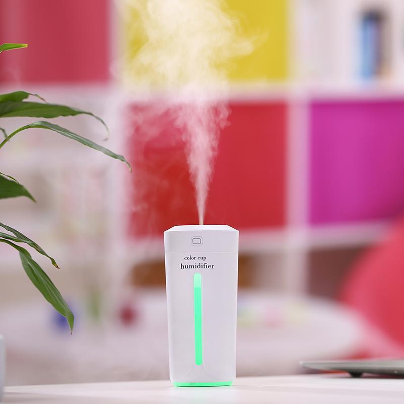 Mini Humidificateur d’Air LED – Brumisateur Ultrasonique USB 230 ml