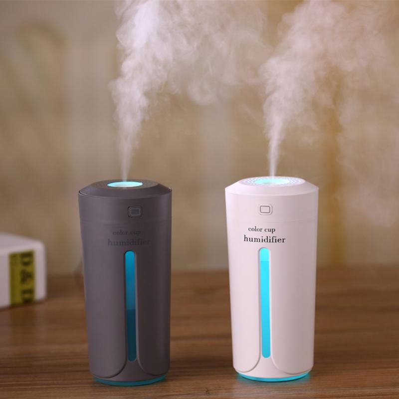 Mini Humidificateur d’Air LED – Brumisateur Ultrasonique USB 230 ml
